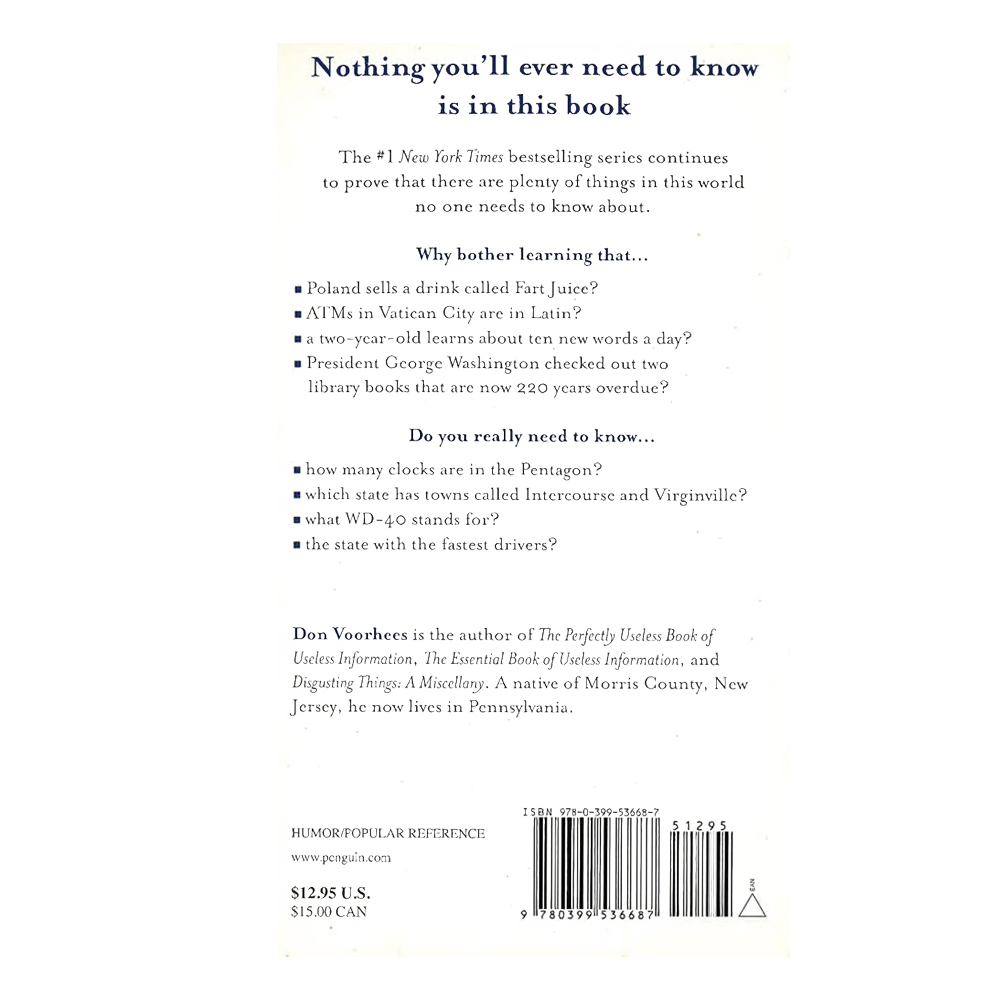 Back cover of a paperback book featuring blurbs and reviews, highlighting trivia content, part of heritage and lifestyle books, best sellers in Toys, Books & Games collections.