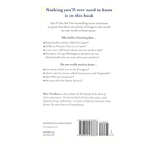 Back cover of a paperback book featuring blurbs and reviews, highlighting trivia content, part of heritage and lifestyle books, best sellers in Toys, Books & Games collections.