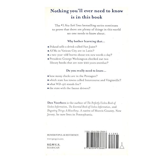 Back cover of a paperback book featuring blurbs and reviews, highlighting trivia content, part of heritage and lifestyle books, best sellers in Toys, Books & Games collections.