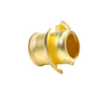 Brass wick cleaner featuring a rounded open design with curved edges, suitable for lamps and lighting, parts and accessories, and wick maintenance collections.