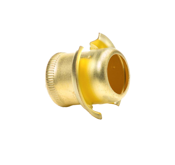 Brass wick cleaner featuring a rounded open design with curved edges, suitable for lamps and lighting, parts and accessories, and wick maintenance collections.