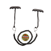 Compact 28-inch pocket chain saw with dual black ergonomic handles and heat-treated steel teeth, handcrafted in the USA for Farm, Garden & Tool and Wood Cutting tasks.
