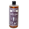Handcrafted concentrated liquid castile soap with lavender essential oil in amber bottle, made in USA, ideal for Health & Wellness, Grooming, Soaps, Best Sellers, and Promo Eligible collections.