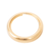 Brass burner collar with new blade style design and thread ring, handcrafted for lamps and lighting, ideal for parts and accessories, lamp burners and collars collections.