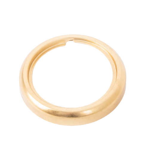 Brass burner collar with new blade style design and thread ring, handcrafted for lamps and lighting, ideal for parts and accessories, lamp burners and collars collections.