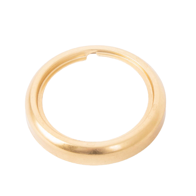Brass burner collar with new blade style design and thread ring, handcrafted for lamps and lighting, ideal for parts and accessories, lamp burners and collars collections.