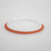 Reusable wide-mouth canning jar lid with white top and orange gasket, designed for kitchen and food preservation, part of USA Made, Best Sellers, and Food Preservation collections.