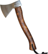 Prandi German Hatchet with Briar Hickory Handle