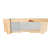 Handcrafted Amish-made wooden robbing screen with metal mesh and adjustable metal latch, designed to protect 8-frame hives from robbing bees, featured in Farm, Garden & Tool and Beekeeping Supplies collections.