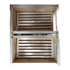 Handcrafted Amish-made wooden top feeder with two compartments and wooden floats, designed for 10-frame hives in Farm, Garden & Tool, Beekeeping Supplies, and USA Made collections.