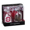 Clear acrylic salt and pepper mills styled like vintage faucets, filled with sea salt and black peppercorns, ideal for Kitchen & Food, Dinnerware, Storage and Serving, Best Sellers, and Promo Eligible collections.