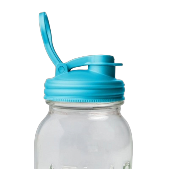 reCAP Mason Jar Pour Lid with Carry Loop - Wide Mouth