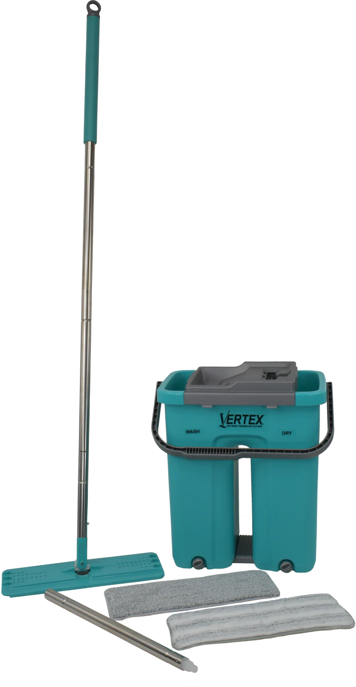 Vertex Self-Cleaning Flat Mop and Bucket Set