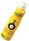 Yellow can of canola oil seasoning spray with cast iron skillet and fried egg graphic, designed to protect and enhance seasoned cookware, ideal for Kitchen & Food, Cookware, Cast Iron, Best Sellers, Promo Eligible collections.