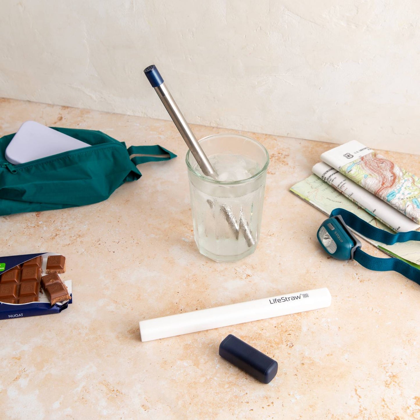 LifeStraw Sip Reusable Water Filter Straw with Case