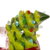 Handcrafted dolomite green Christmas tree decorated with colorful LED lights atop a red truck, battery operated for Home & Decor, Holiday Decor, Best Sellers, and Promo Eligible collections.