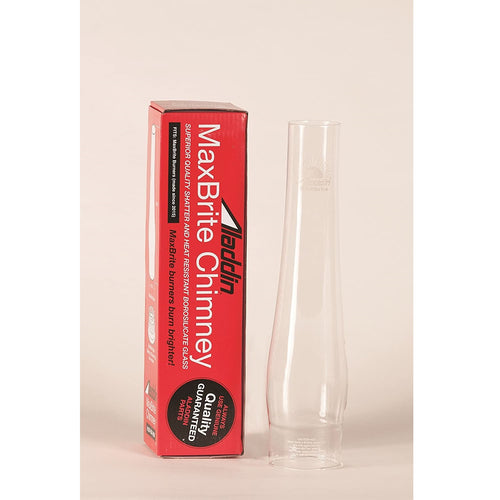 Handcrafted clear glass chimney for oil lamps, designed to enhance light brightness and durability, featured in Lamps & Lighting, Oil Lamps, Table Lamps, Best Sellers, and Promo Eligible collections.
