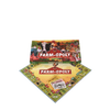 Farmopoly board game set featuring colorful farm animal illustrations and property trading spaces, handcrafted and made in USA, ideal for children's toys and table games collections.