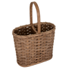 Amish-Made Handwoven Wine Bottle Basket