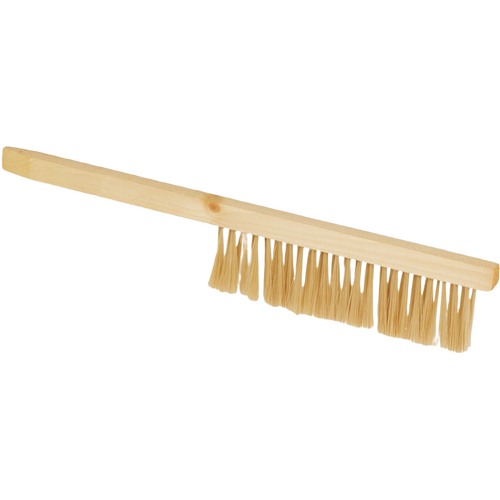 Long wooden brush with soft bristles designed for gentle removal of bees during hive inspections, featured in Farm, Garden & Tool and Beekeeping Supplies collections.