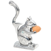 Handcrafted cast aluminum squirrel-shaped nutcracker holding a whole nut, designed for Kitchen & Food, Food Prep, Choppers and Cutters, and Best Sellers collections.