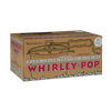 Cardboard packaging box for a hand-crank popcorn popper featuring a drawing of the popper with wooden handle and metal gears, designed for Kitchen & Food and Cookware collections.