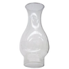 Transparent glass flare chimney for oil lamps with a 2-7/8 inch base, ideal for lamps & lighting and parts and accessories collections, featured in best sellers and promo eligible.