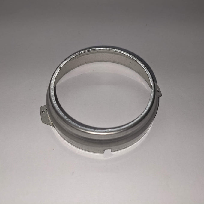 Handcrafted metal retaining ring with a vintage finish designed for secure assembly in electric conversion kits, included in Lamps & Lighting, Emergency Supplies, and Parts and Accessories collections.