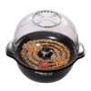 Electric popcorn popper with clear lid and motorized stirring arm, popping kernels evenly, ideal for Kitchen & Food, Popcorn, and Kitchen Gadgets collections.