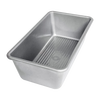 Nonstick aluminized steel loaf pan with corrugated bottom for even baking, handcrafted in the USA, featured in Kitchen & Food, Cookware, Baking Supplies, and Best Sellers collections.