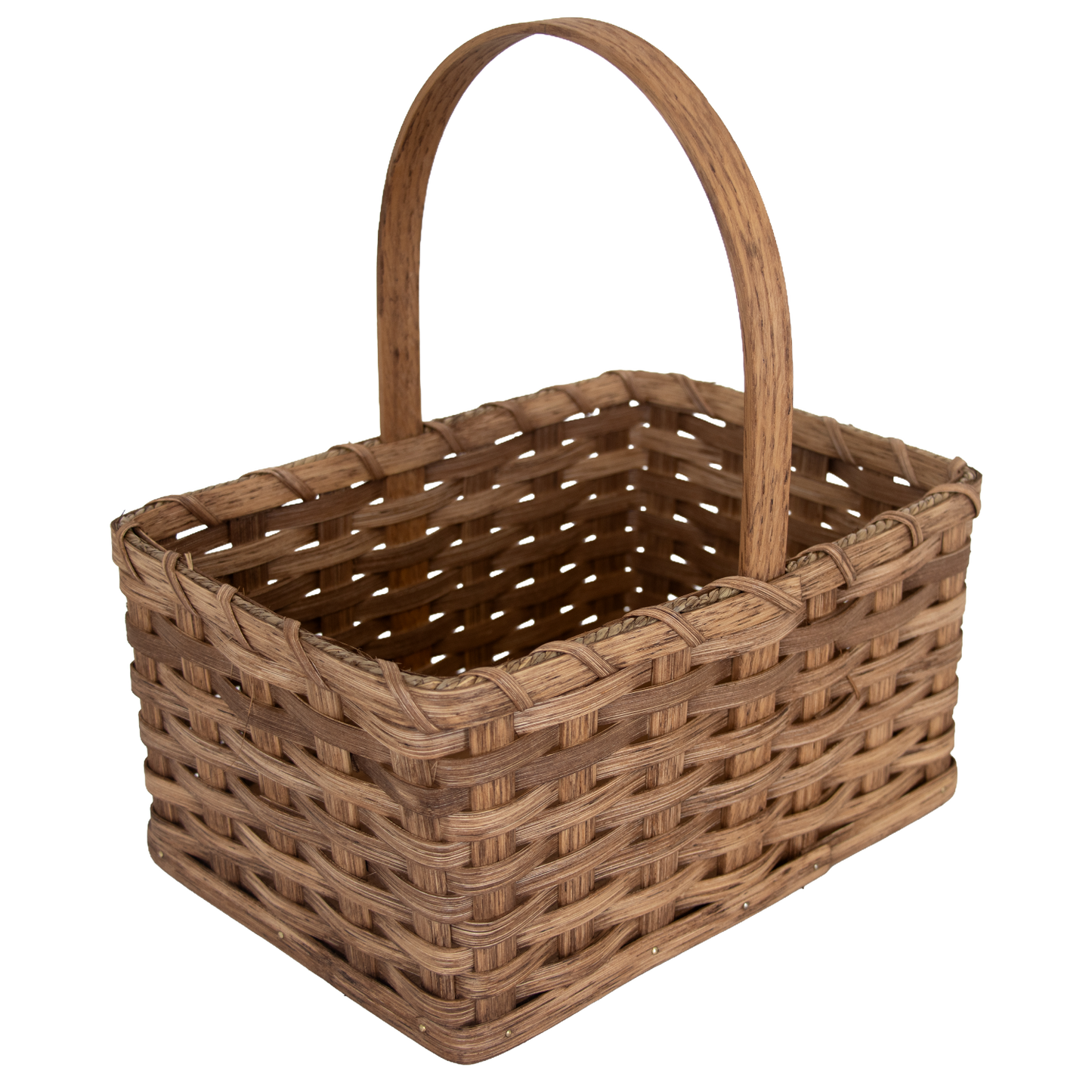 Amish-Made Handwoven Rectangle Basket