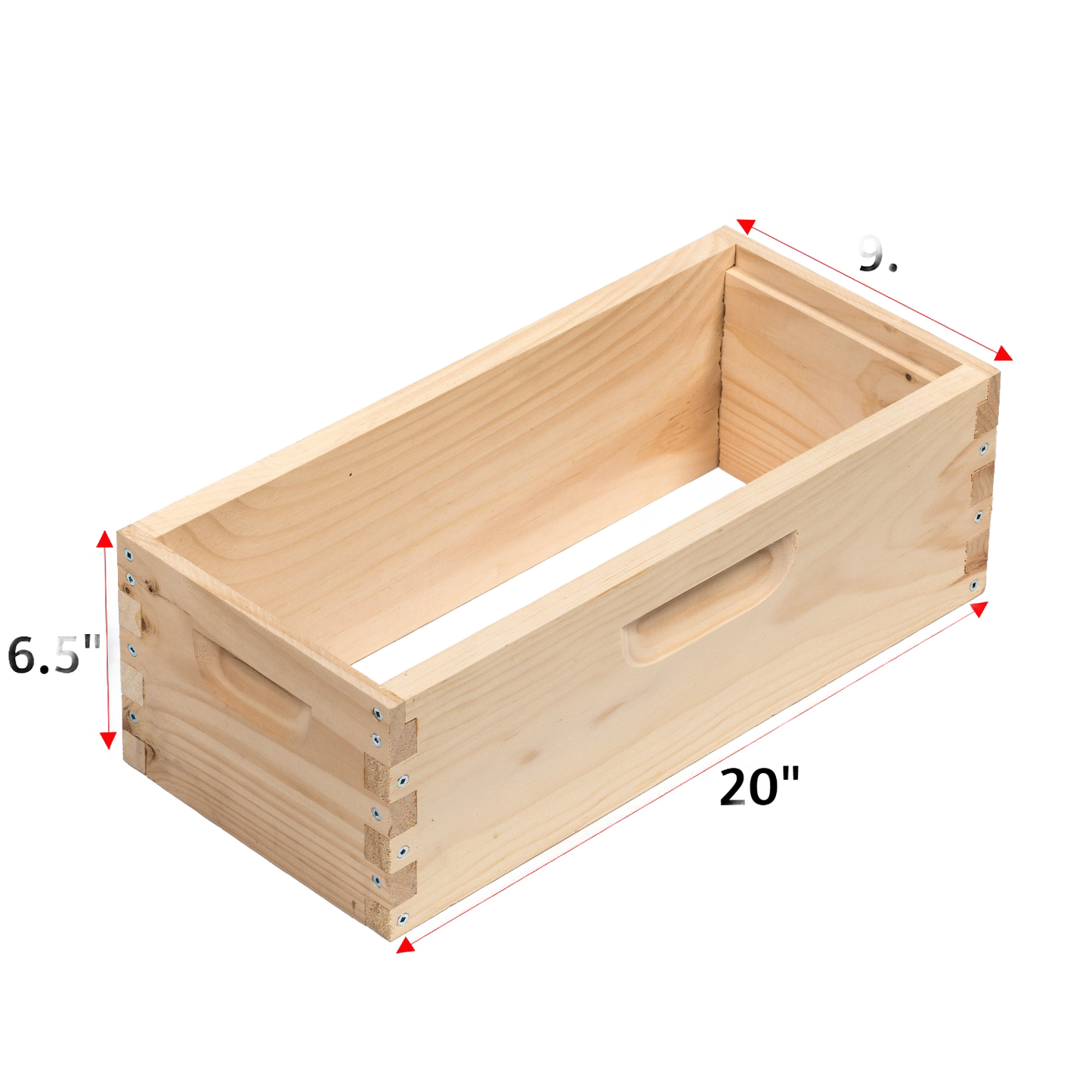 Unpainted, fully assembled wooden medium nuc box designed to hold 5 frames, handcrafted in the USA, Amish made, ideal for beekeeping and farm, garden, and tool collections.
