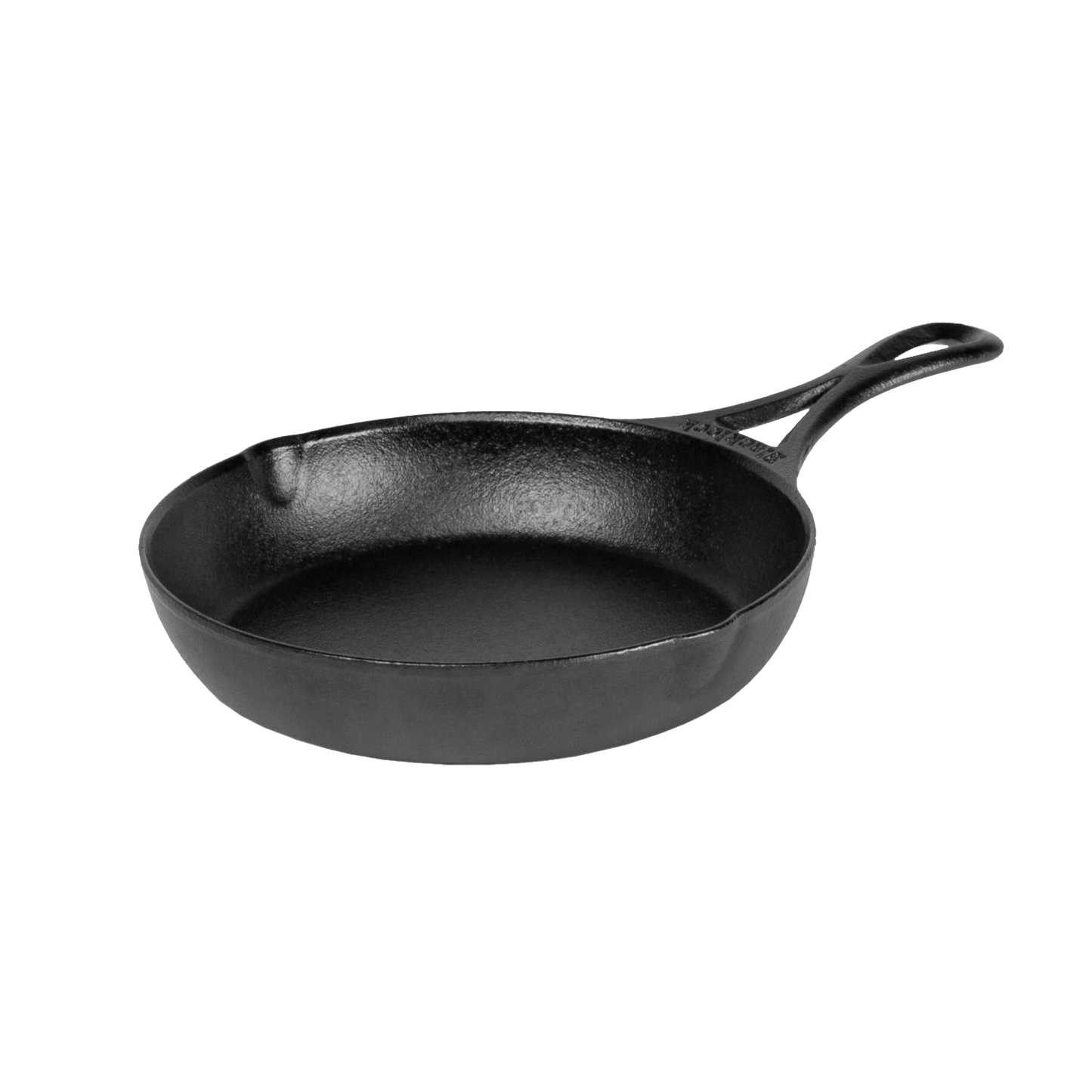 Lightweight handcrafted cast iron skillet with a smooth black surface and ergonomic handle, made in USA, ideal for Kitchen & Food, Cookware, Cast Iron, and Best Sellers collections.