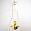Handcrafted brass hanging oil lamp with clear glass chimney, designed for farm, garden, and emergency use, ideal for hanging lamps and best seller collections.