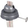 Replacement metal burner with adjustable wick for oil lanterns, suitable for camping, emergency supplies, and lighting parts and accessories collections.