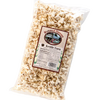Clear plastic bag filled with crunchy, lightly sweetened kettle corn with label showing local country store, handcrafted in USA, featured in Kitchen & Food, Snacks and Sweets, Popcorn, and USA Made collections.