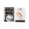 Set of four clear, food-safe glass fermentation weights designed to keep vegetables submerged in wide-mouth jars, handmade and dishwasher safe, ideal for Kitchen & Food and Food Preservation collections.