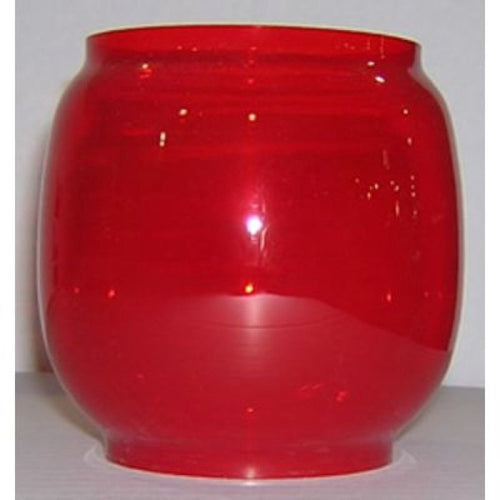 Handcrafted red replacement globe for traditional oil lanterns, suitable for camping, emergency supplies, lamps & lighting, battery, solar, LED, and barn outdoor use.