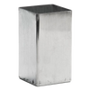 Durable one-piece aluminum square candle mold with smooth edges, designed for easy release and long-lasting use, ideal for candles and candlemaking supplies.