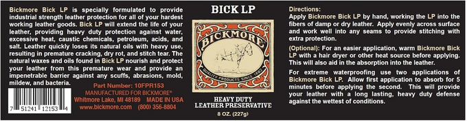 Bickmore Bick LP Leather Preservative – 8 oz