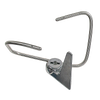 Sturdy stainless steel dough hook attachment with a triangular metal base, designed for use with hand-crank mixers, crafted for Kitchen & Food and Baking Supplies collections.
