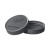 Set of two wide mouth leak-proof storage lids in textured dark gray, designed for airtight sealing of jars, ideal for Kitchen & Food, Storage and Serving, and Best Sellers collections.