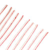 Set of handcrafted flat wicks with distinctive red stitching, made from high-grade cotton for clean and efficient fuel delivery, ideal for lamps and emergency supplies in Farm, Garden & Tool collections.