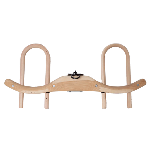 Handcrafted unfinished wood double ox yoke designed for traditional plowing, sturdy and functional, featured in Farm, Garden & Tool, Farm Tools, Best Sellers, and Promo Eligible collections.