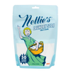 Packaging of Nellie's all-natural laundry soda for 50 loads with vintage-style illustration and powder visible inside, featured in Laundry Supplies and Best Sellers collections.