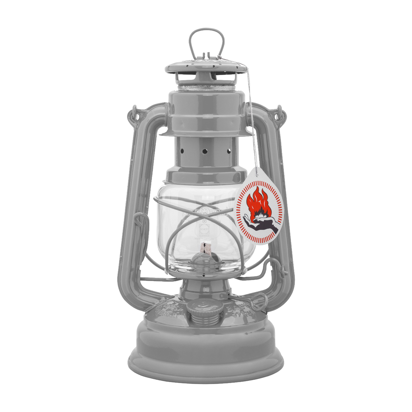 Handcrafted galvanized oil lantern with thermal heat-resistant clear globe, designed for durable use in Lamps & Lighting, Camping, Emergency Supplies, and Outdoor collections.