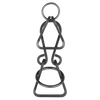 Unique handcrafted metal puzzle featuring intertwined geometric shapes with a ring to remove, made in USA and part of Toys, Books & Games and Best Sellers collections.
