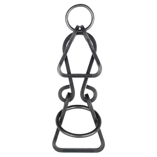 Unique handcrafted metal puzzle featuring intertwined geometric shapes with a ring to remove, made in USA and part of Toys, Books & Games and Best Sellers collections.