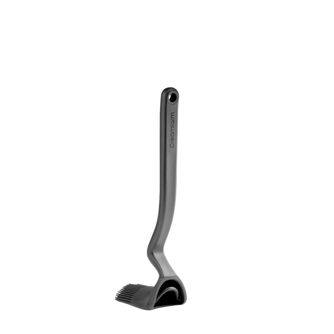 Black silicone basting brush with an ergonomic handle designed for precise oil and sauce application, featured in Kitchen & Food, Stoves, Kitchen Gadgets, and Cooking and Baking Helpers collections.
