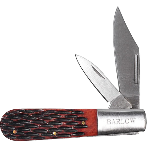 Old-fashioned Barlow pocket knife with two steel blades and a textured bone handle, crafted for everyday use in Farm, Garden & Tool, Hand Tools and Hardware collections.